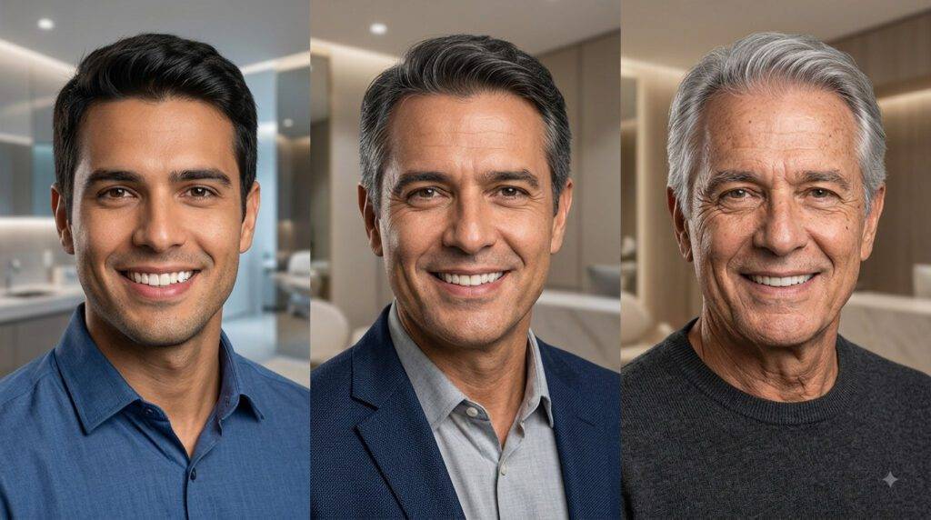 Quanto tempo dura um implante dentário? Paciente com implante dentário em acompanhamento